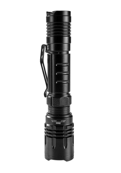 BRAUN 1800 Lumen Rechargeable Waterproof Tactical LED Flashlight
