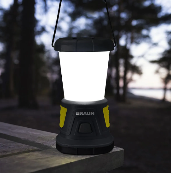 BRAUN 2000 Lumen 4 Mode Soft Shade Portable Lantern