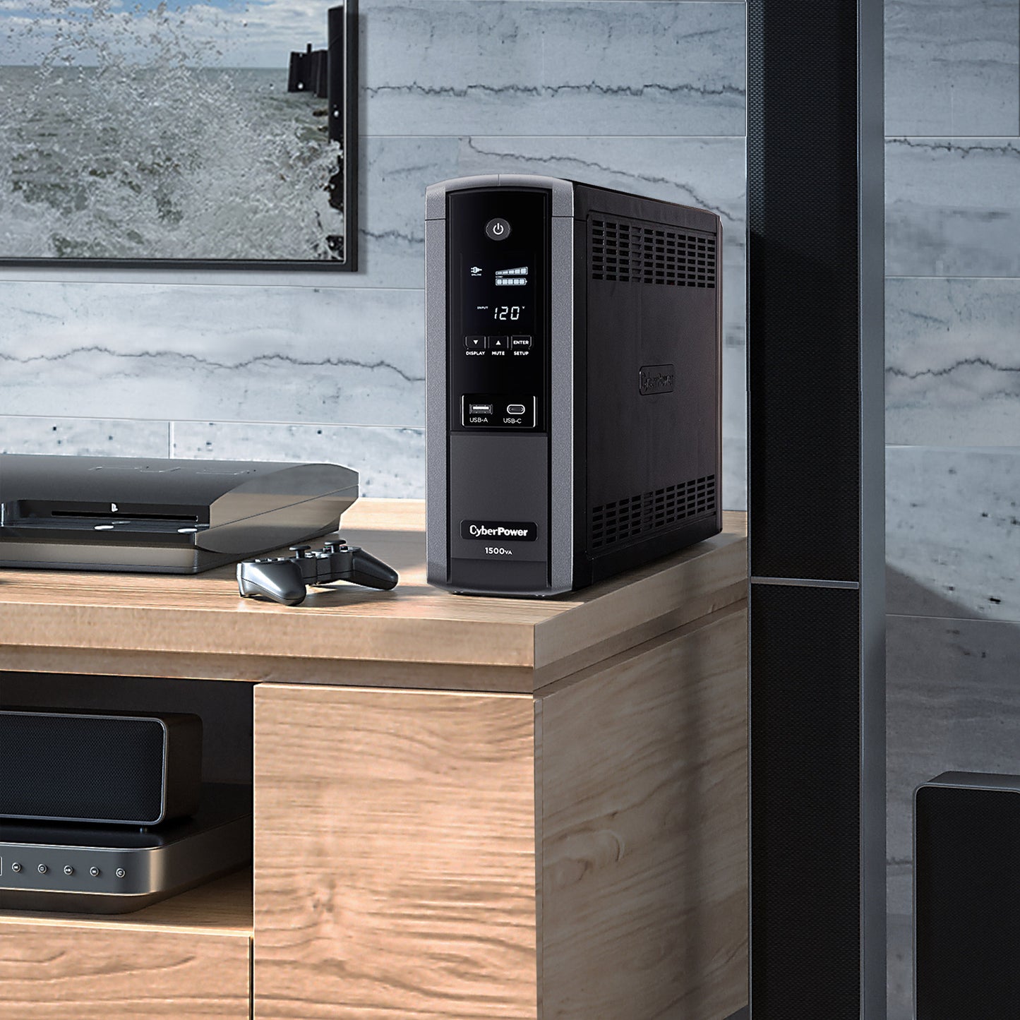 1500VA / 900 Watts True Sine Wave Uninterruptible Power Supply (UPS)